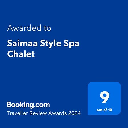 Saimaa Style Spa Chalet Virasoja Kültér fotó
